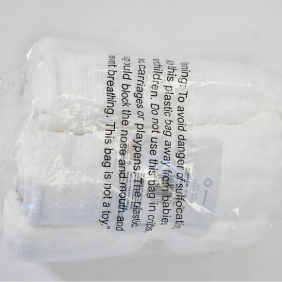 2x The Big One Washcloths Face Cloths 6 Pack 100% Cotton White 13" x 13" - Picture 5 of 6